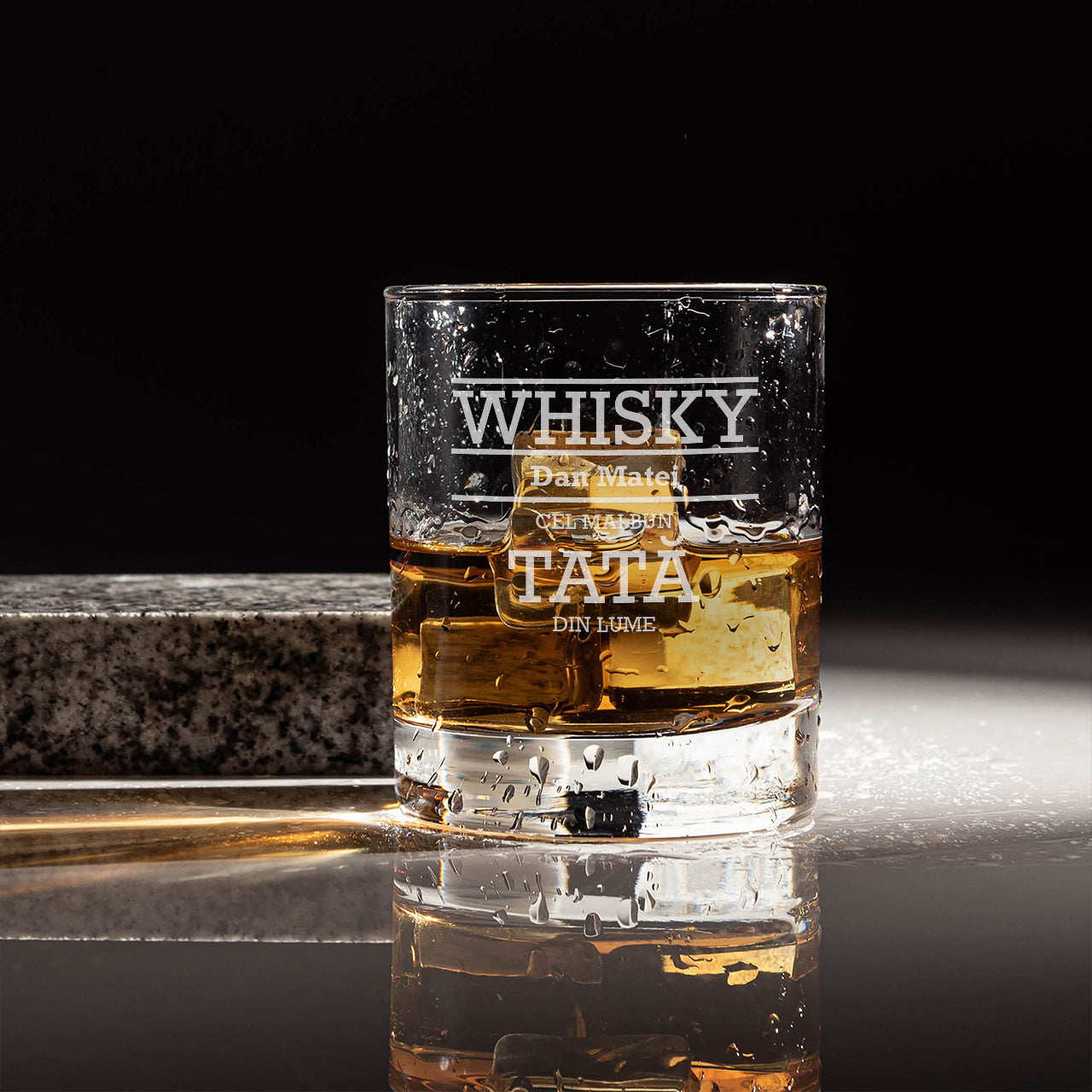 Grawerowana szklanka do whisky dla taty prezent dla taty prezent na dzień ojca szklanka do whisky z grawerem
