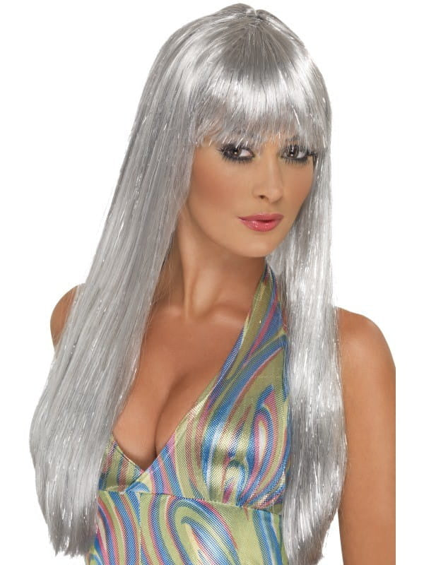 Perucă DISCO argintie
