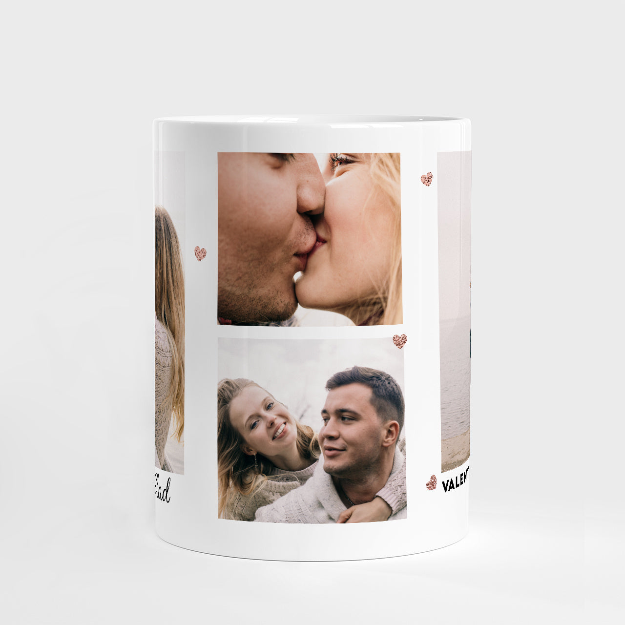 Kubek na Walentynki KOLAŻ ZDJĘĆ upominek walentynkowy dla niej kubek walentynkowy prezent na Walentynki 