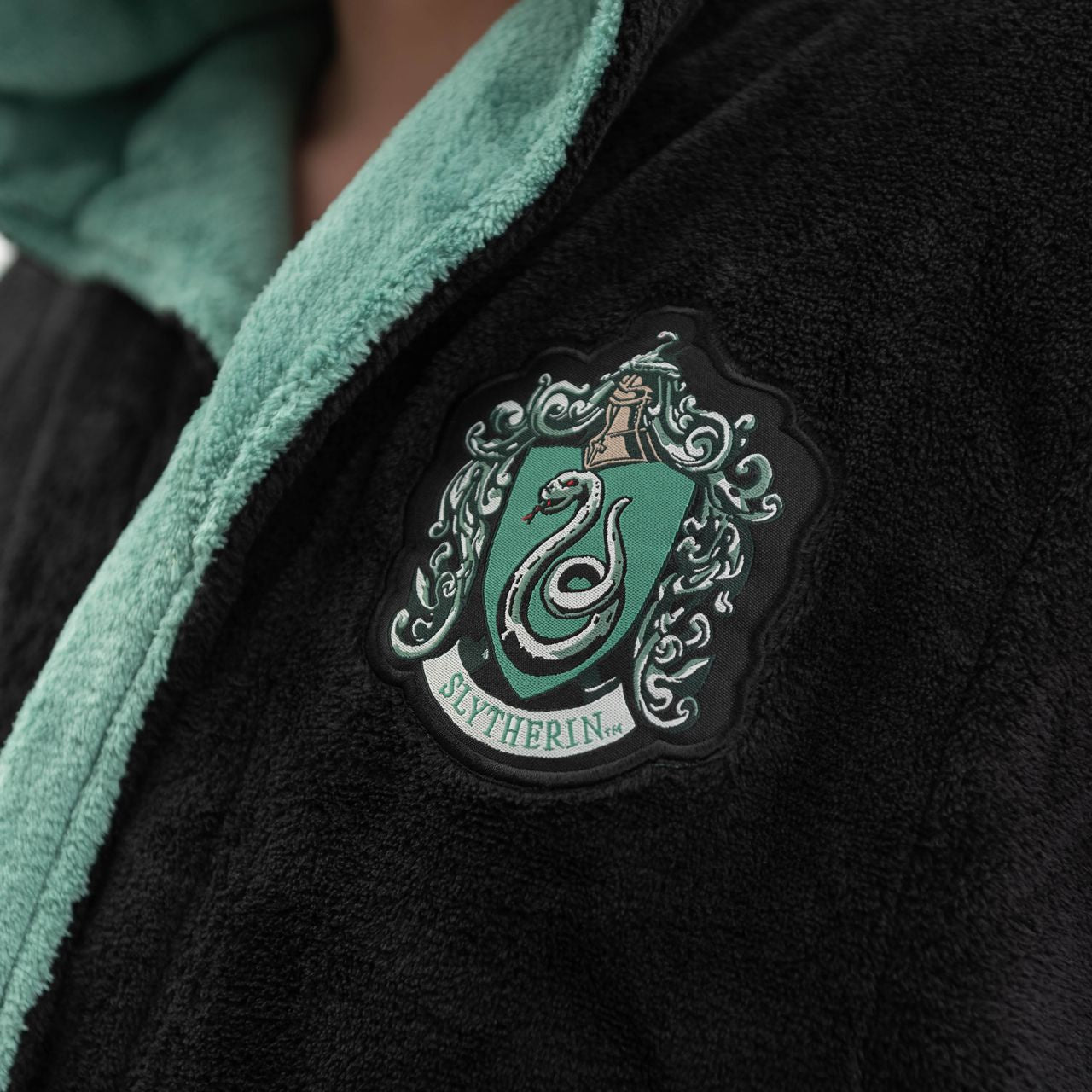 Szlafrok HARRY POTTER SLYTHERIN prezent dla fana Harrego Pottera prezent na dzień chłopaka