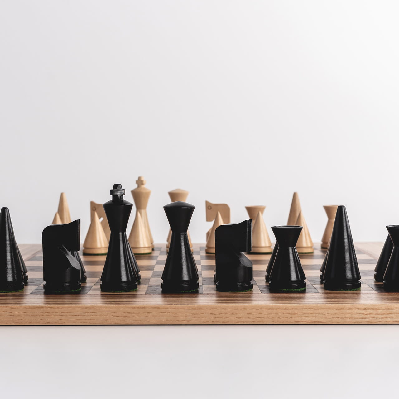 Szachy dębowe na prezent - ręcznie robione szachy na prezent prezent dla taty prezent dla męża