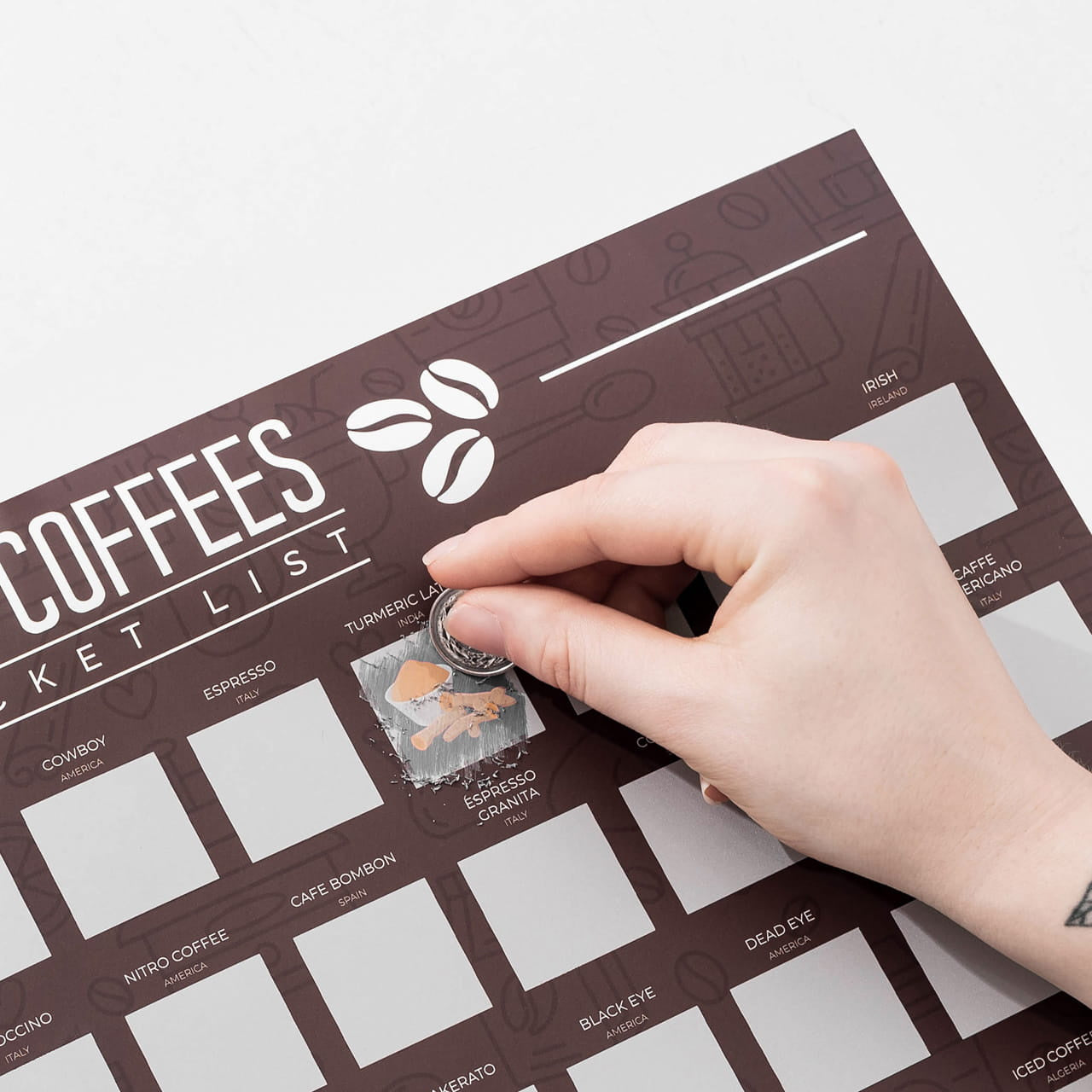 Plakat Kawy prezent dla miłośnika kawy prezent dla kawosza prezent dla baristy plakat z kawą