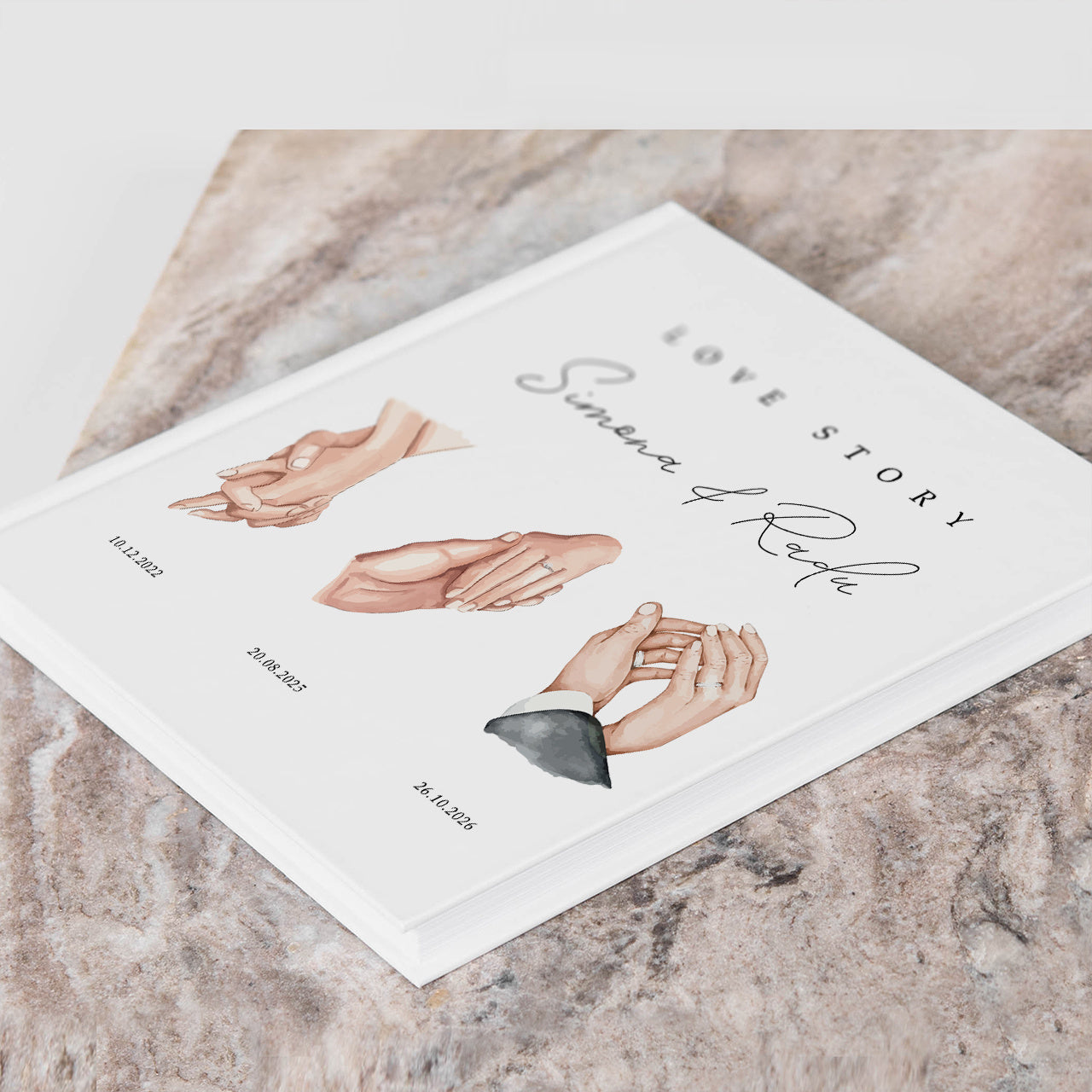 Felicitare de oaspeți de nuntă personalizată – Love Story