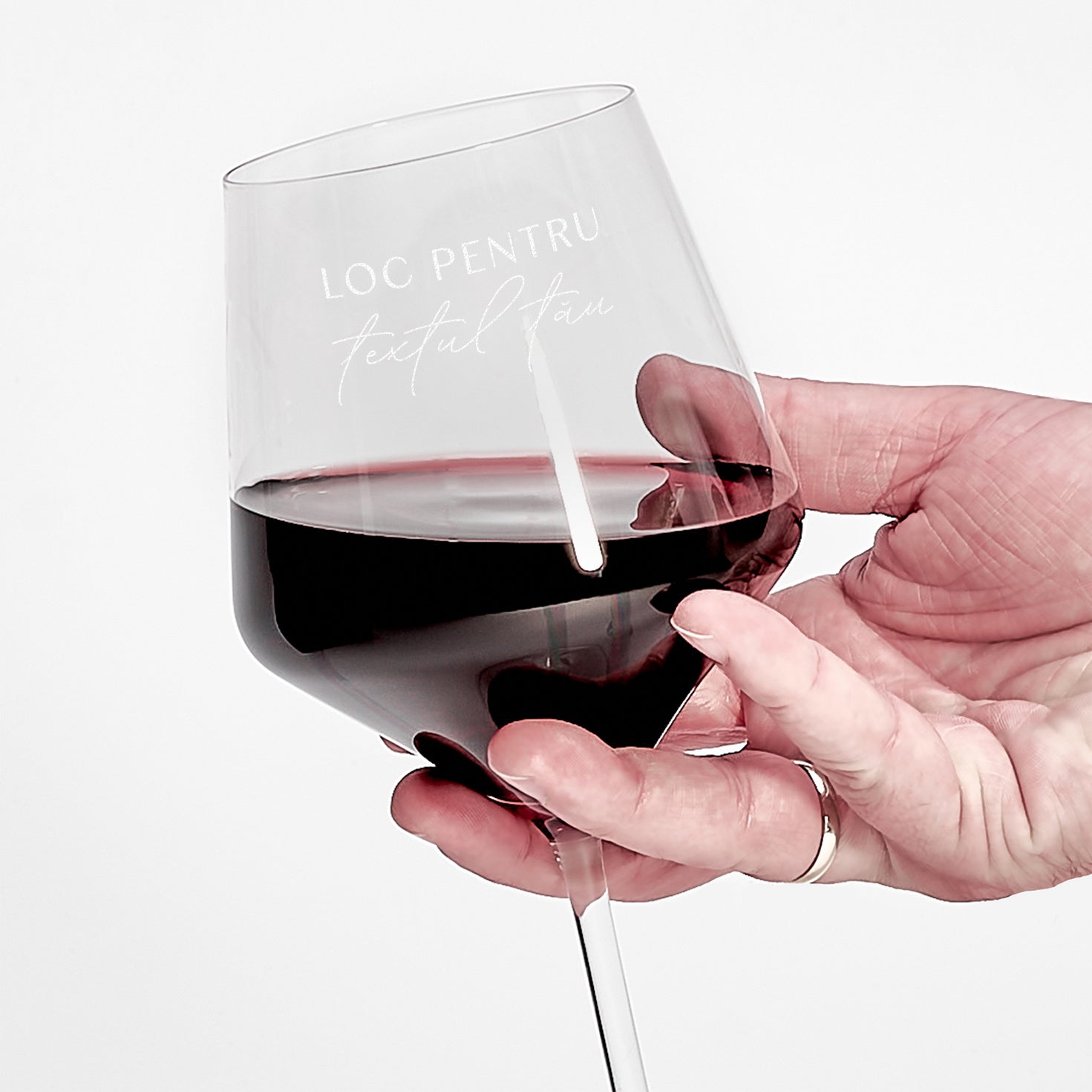 Pahar de vin gravat cu text personalizat xxl