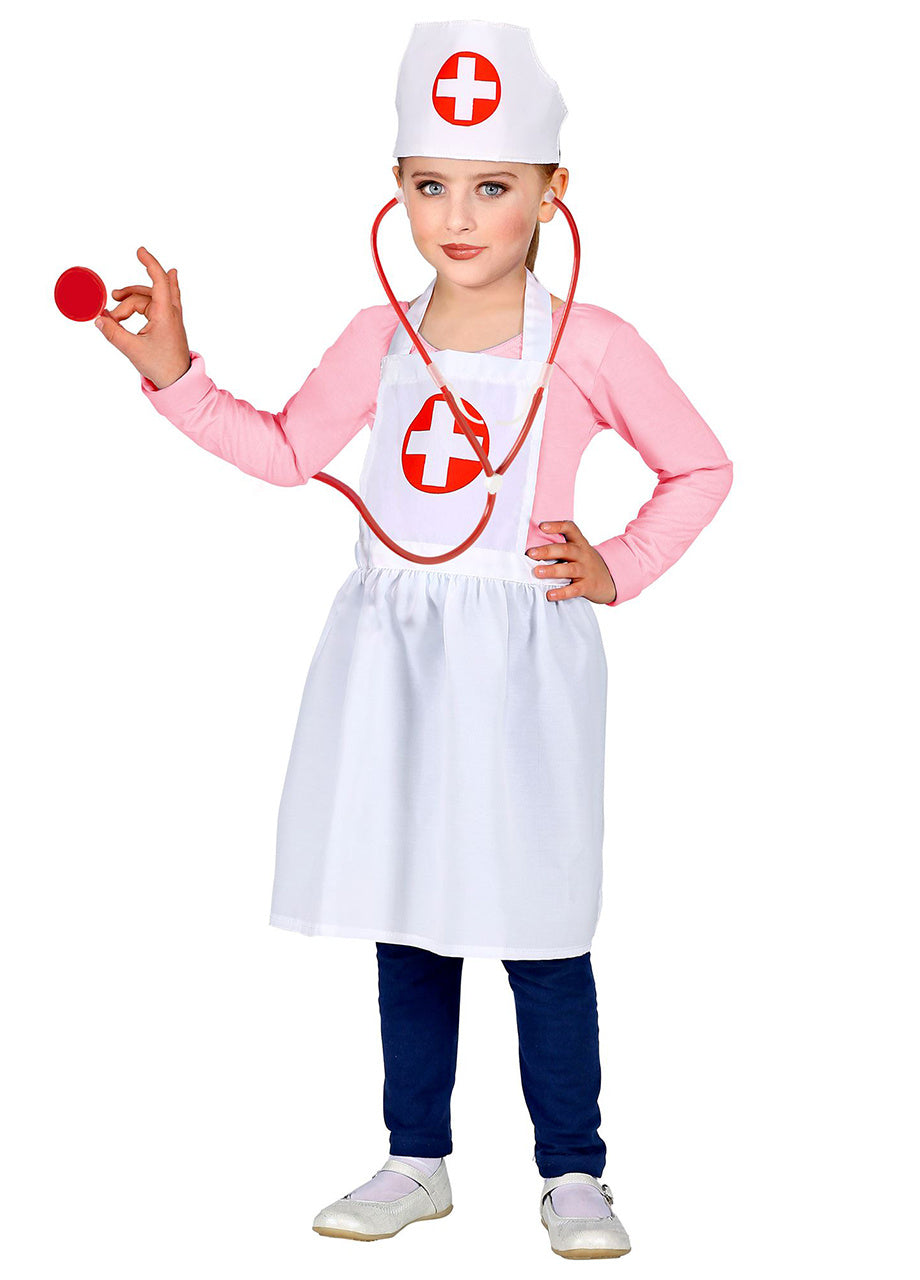 Costum ASISTENTĂ MEDICALĂ pentru fete 113 cm