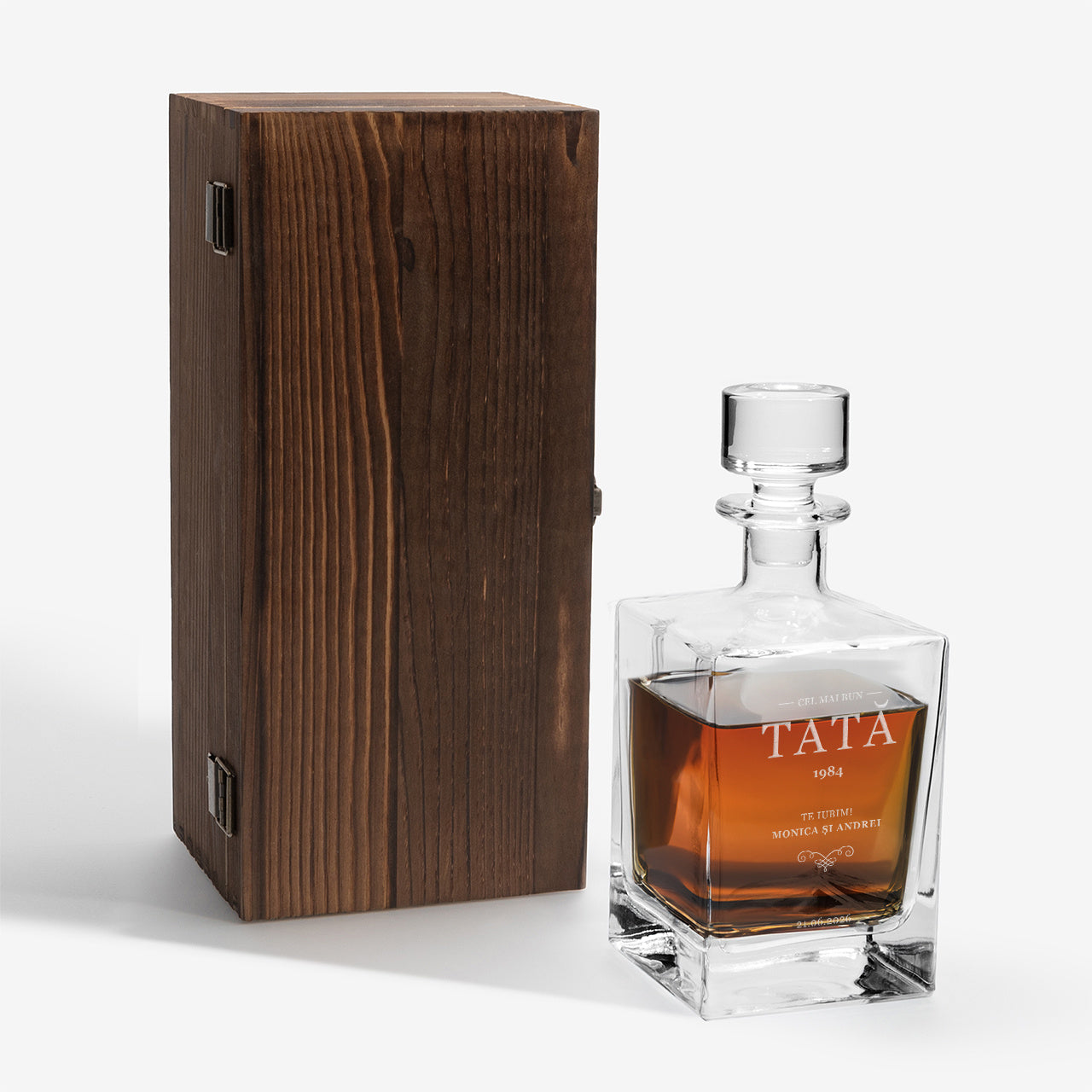 Carafă în cutie – cadou elegant pentru tată