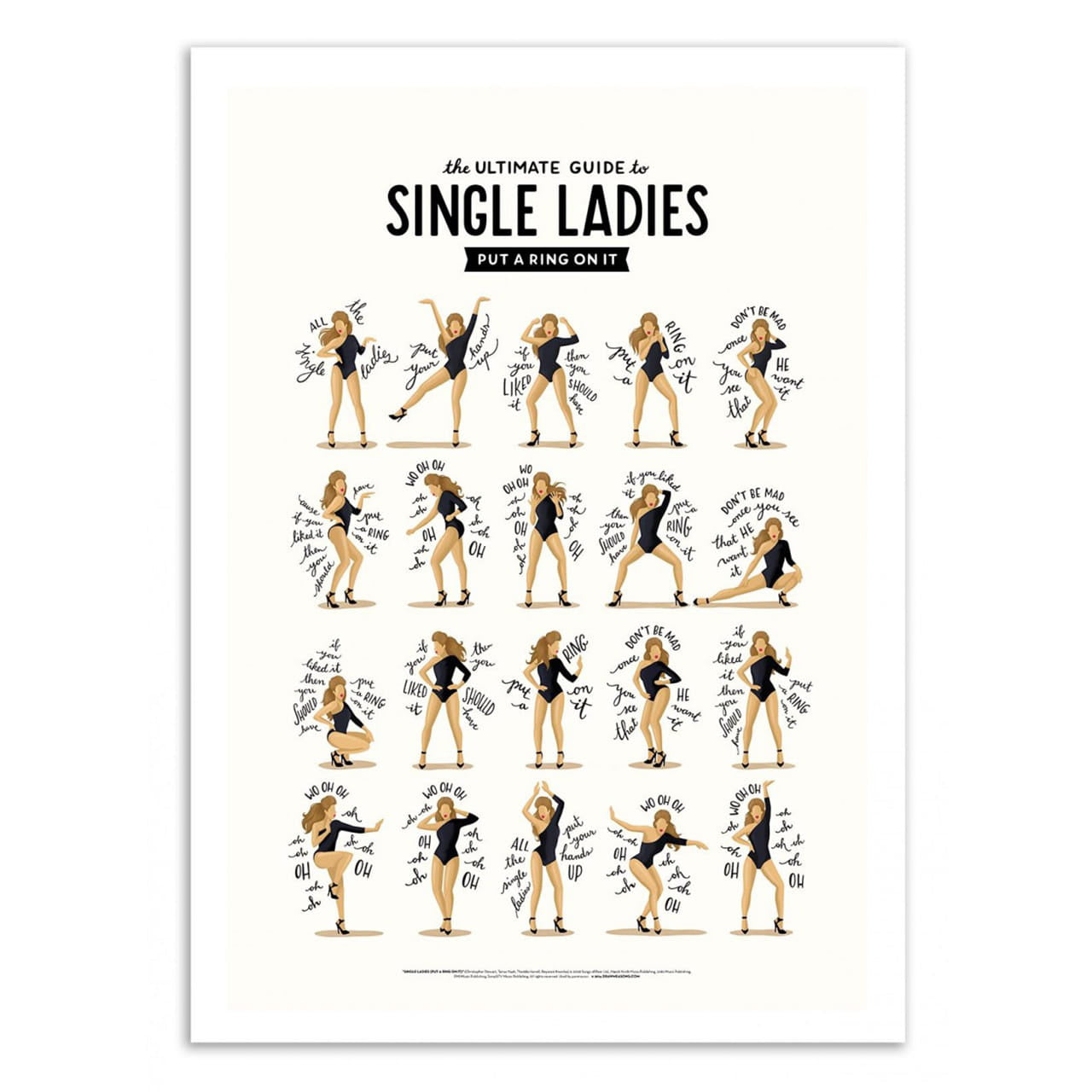 Poster pentru un fan al muzicii – Single Ladies