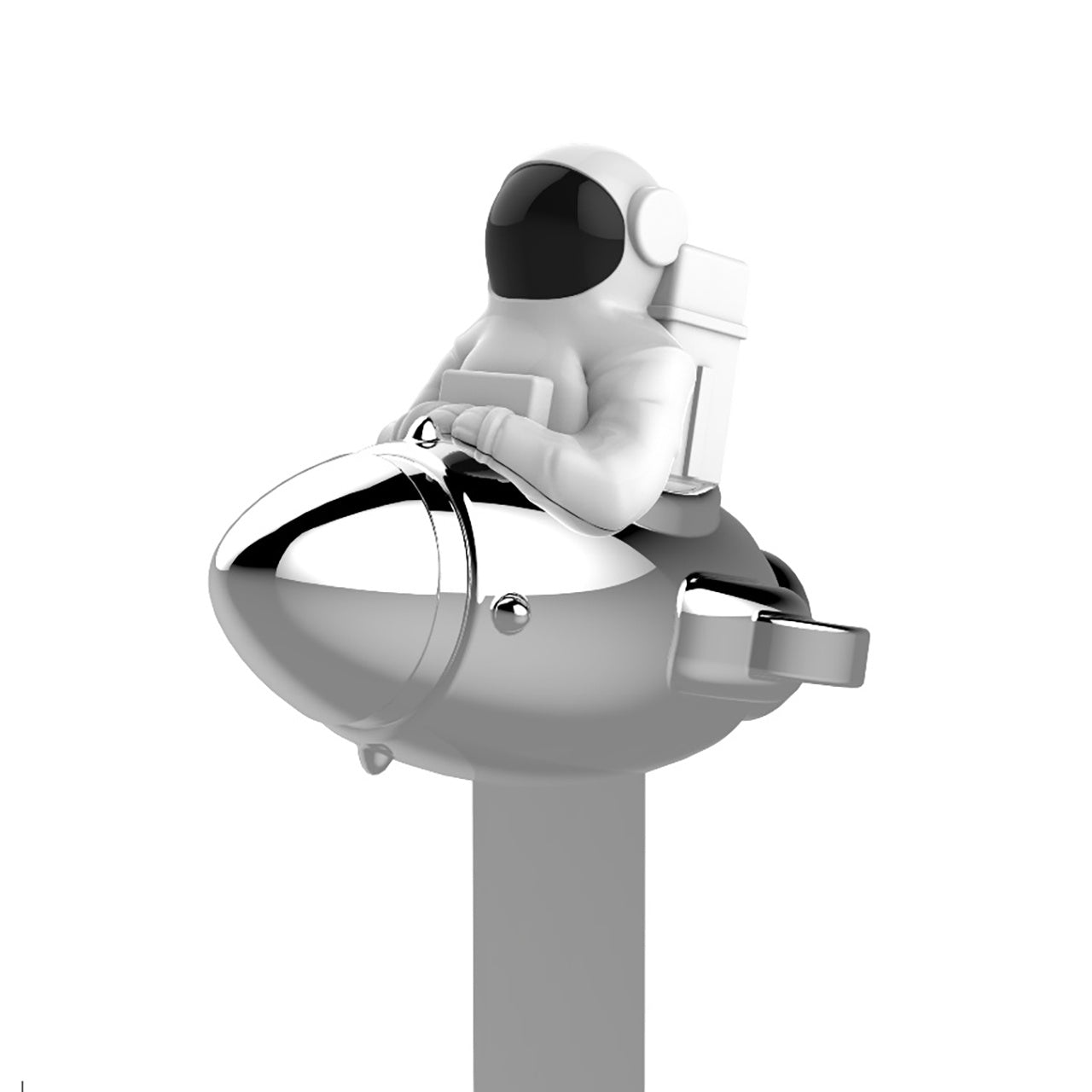 Semn de carte metalic în formă de cosmonaut