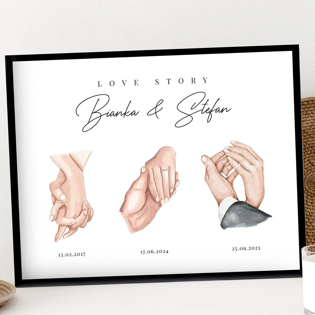 Poster pentru tinerii căsătoriți - Love Story