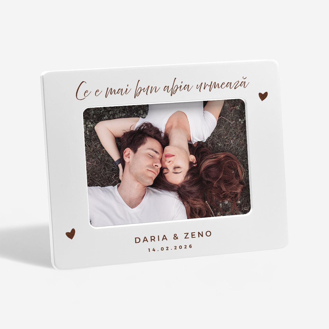 Ramă foto personalizată – cadou pentru aniversarea relației