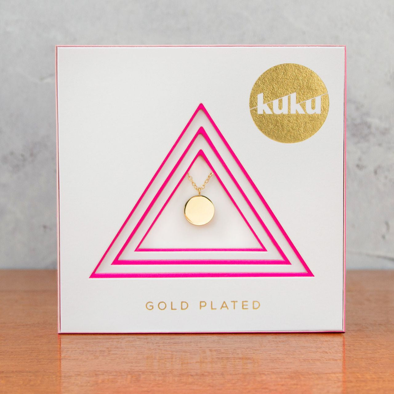 Colier placat cu aur pentru cadou - cerc