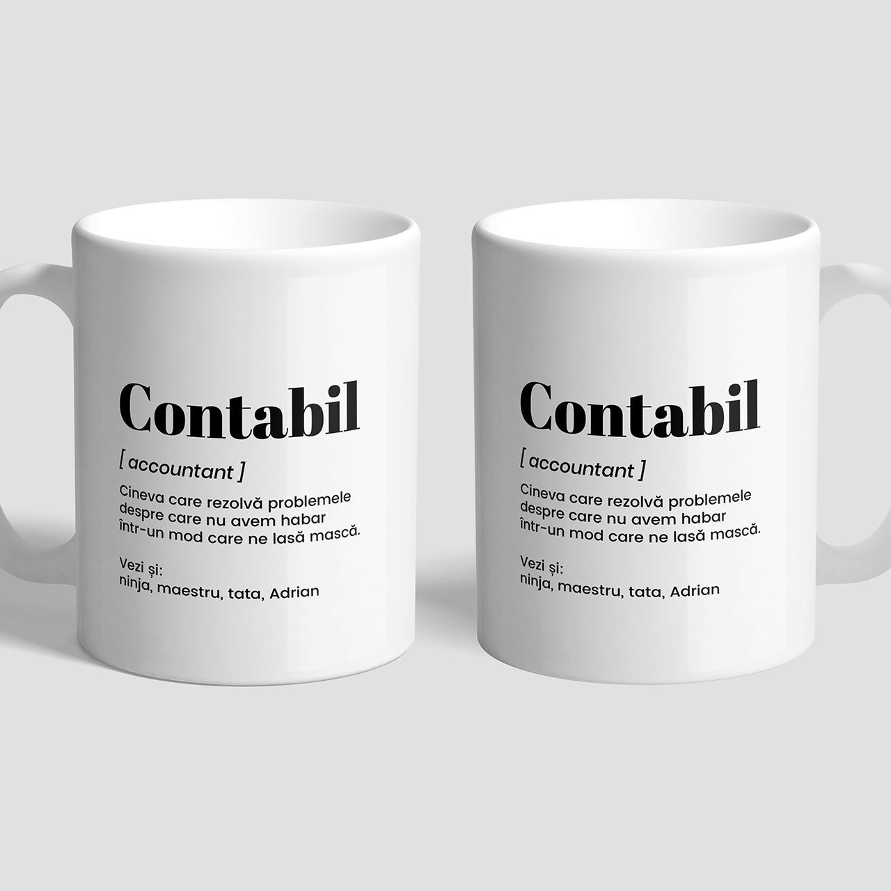 Cană personalizată - cadou pentru contabil
