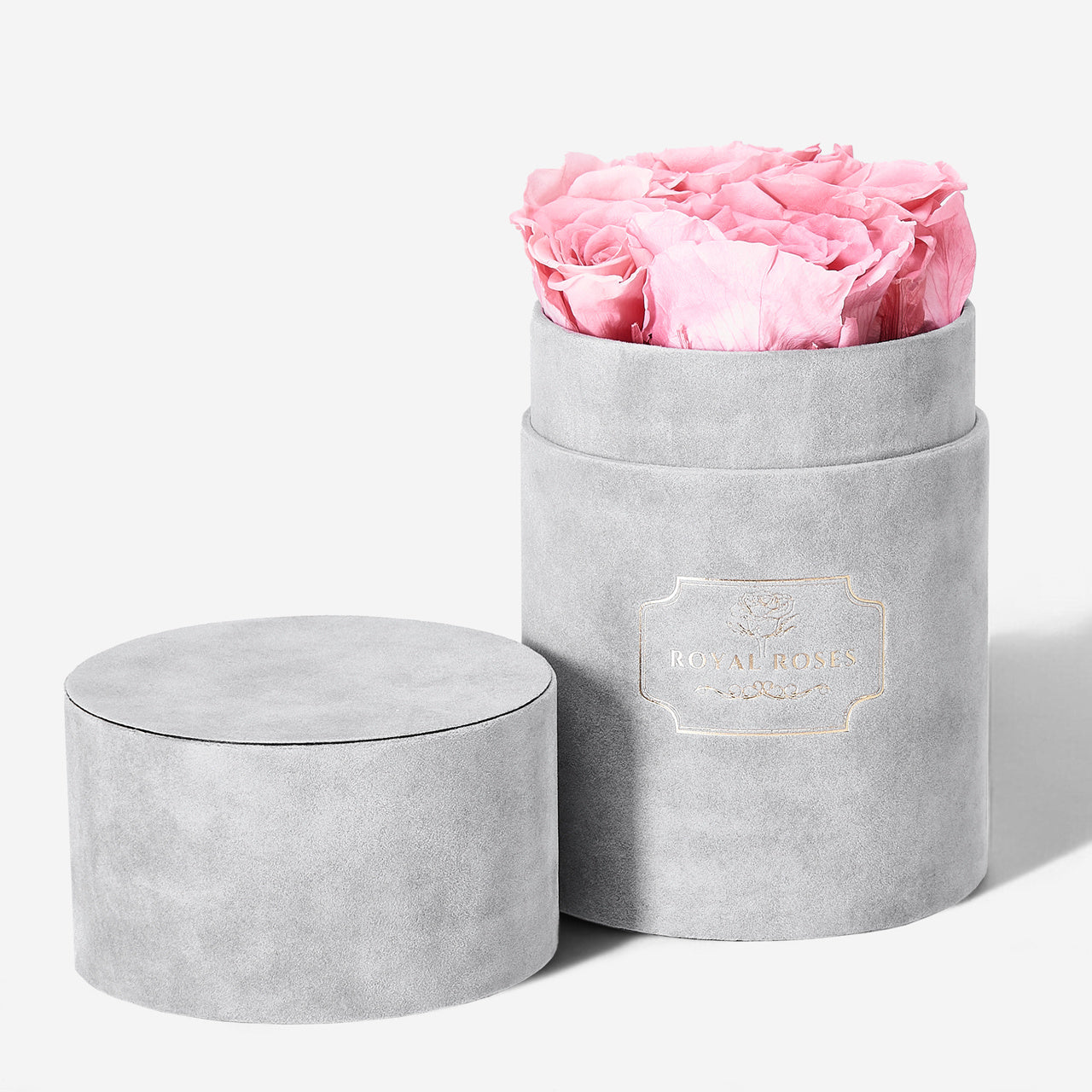 Trandafiri eterni roz în cutie