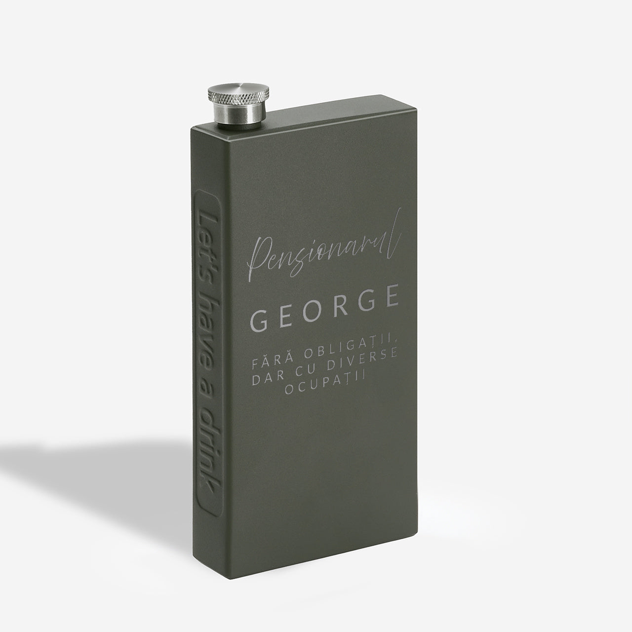 Personalizowana piersiówka - prezent dla emeryta elegancki prezent dla emeryta