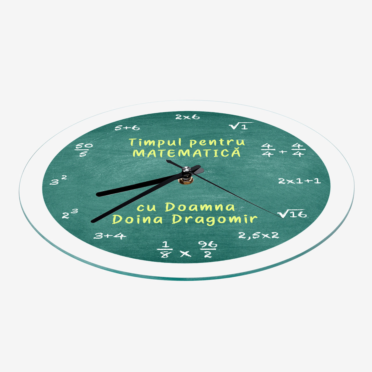 Ceas pentru profesoara de matematică - ceas matematic