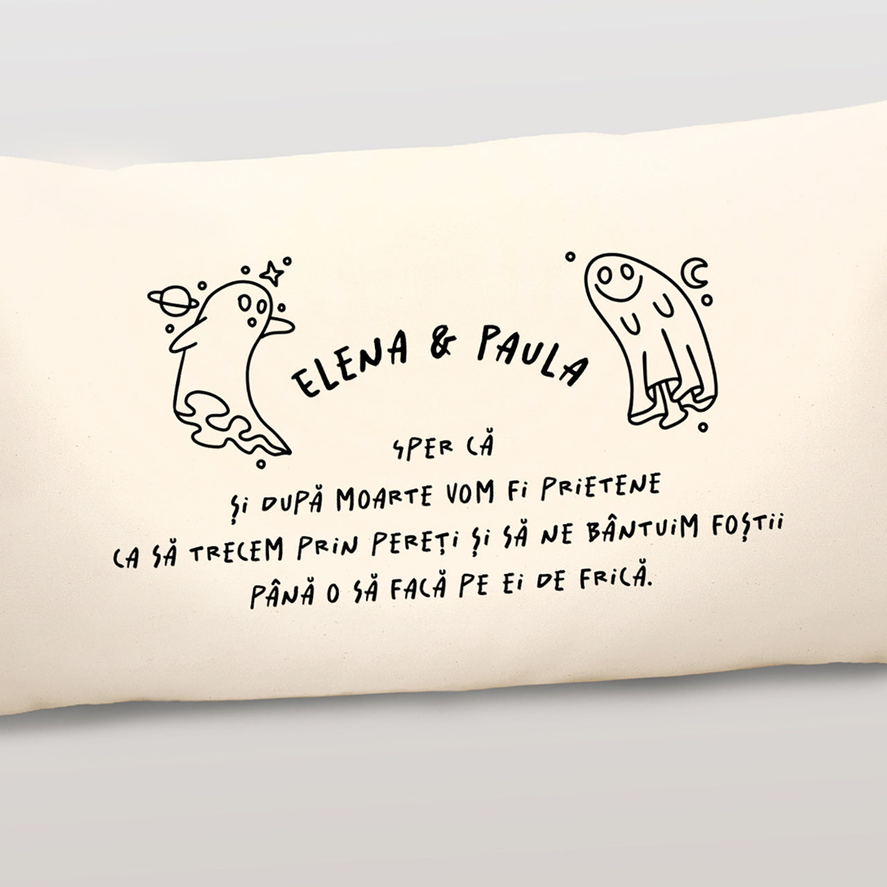 Pernă personalizată pentru prietenă - Prietenie dincolo de moarte