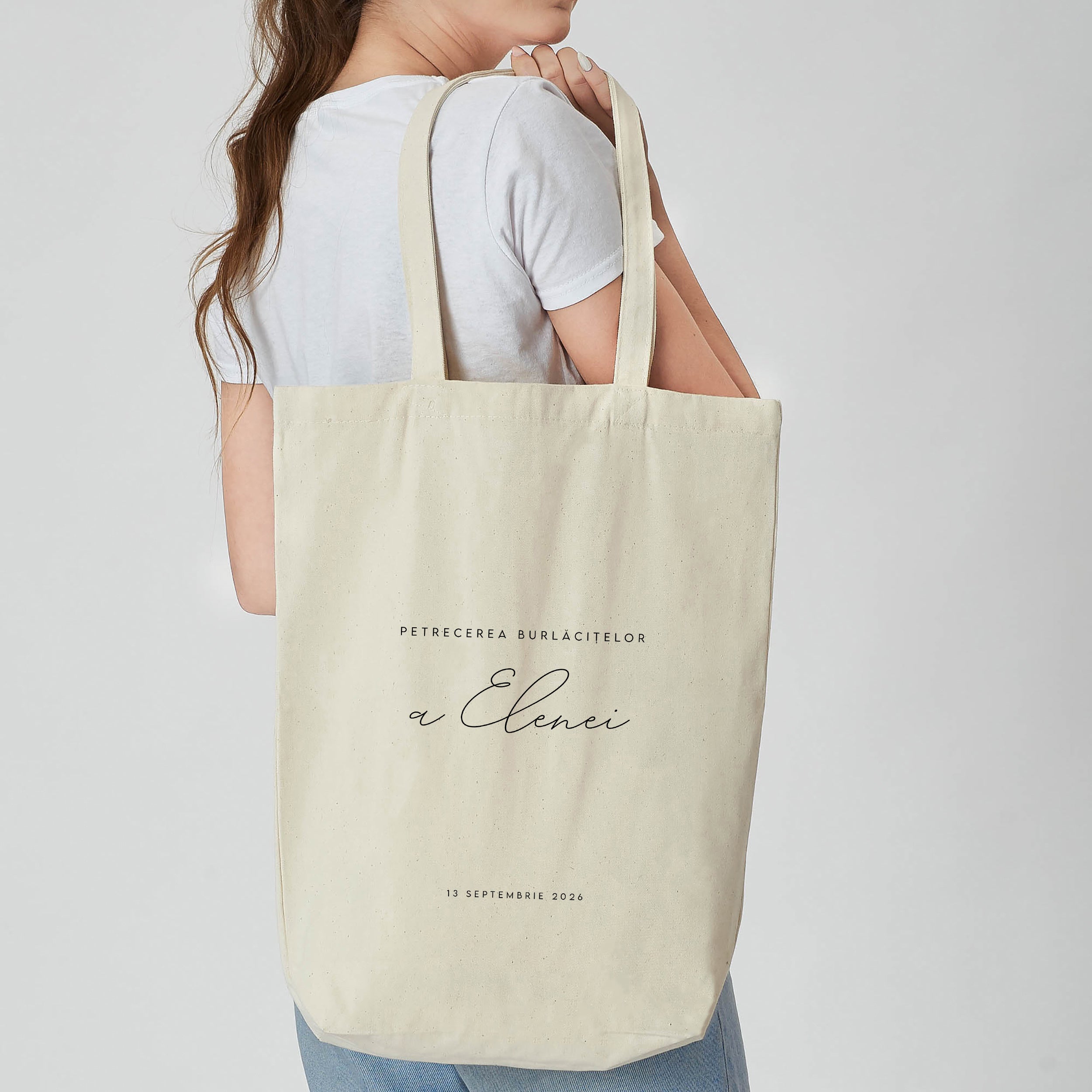 Geantă personalizată pentru petrecerea burlăcițelor