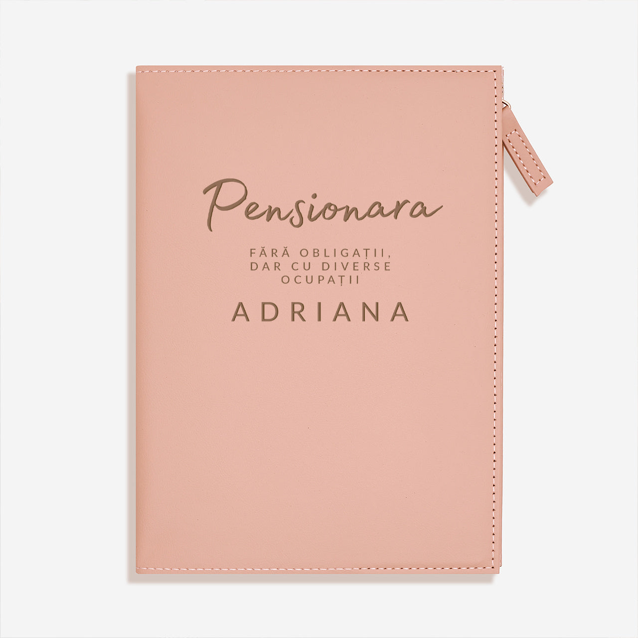 Personalizowany notes z zamkiem - prezent dla emerytki elegancki notes na prezent dla emerytki