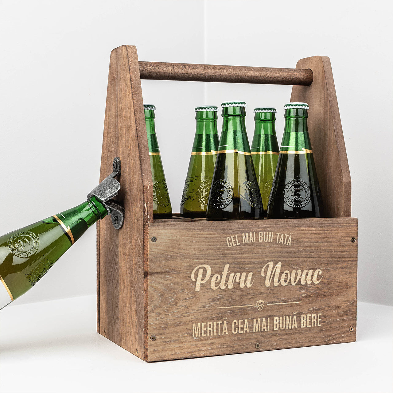 Nosidło grawerowane na prezent dla taty skrzynka na piwo dla taty prezent na Dzień Taty