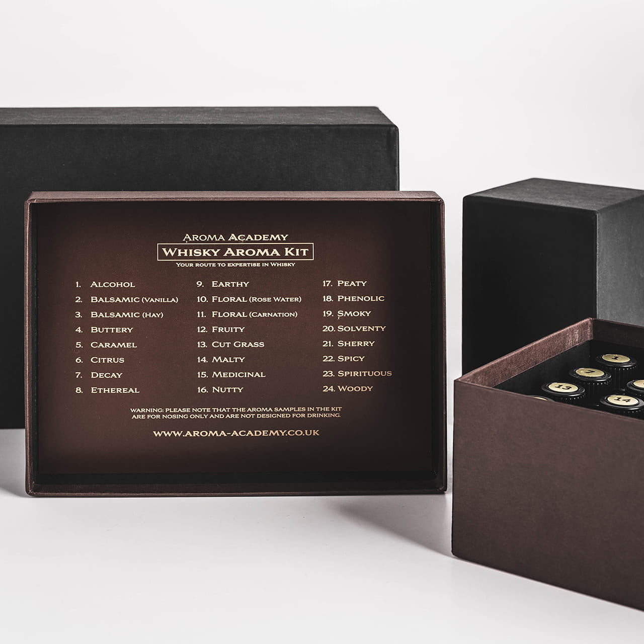 Zestaw aromatów whisky (24szt.) zestaw sensoryczny prezent dla mężczyzny prezent dla miłośnika whisky