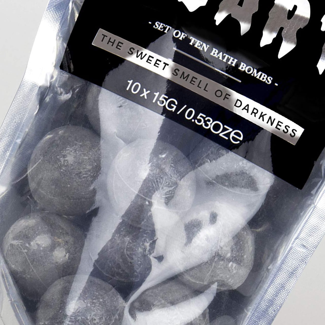 Czarne kule do kąpieli 10 szt. Dark like my heart - upominek dla faceta