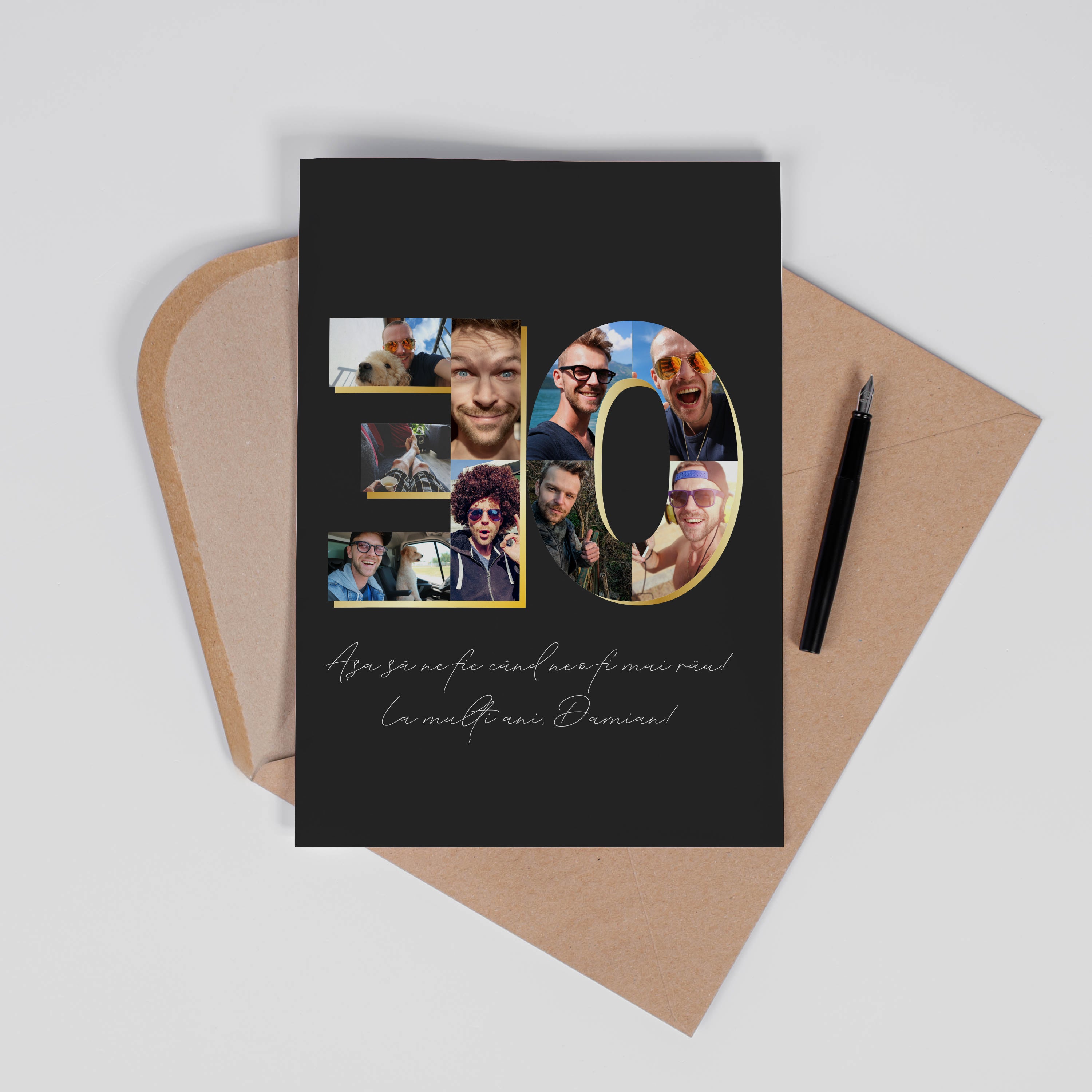 Felicitare A4 personalizată la aniversarea a 30 de ani