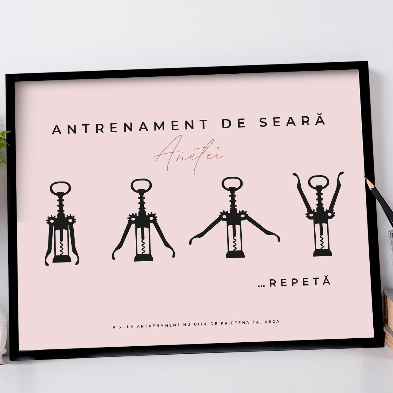 Śmieszny pkakat dla przyjaciółki - trening prezent na urodziny dla przyjaciółki prezent dla najlepszej przyjaciółki