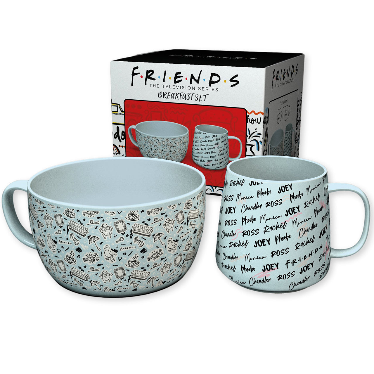 Set pentru mic dejun – bol și cană Friends