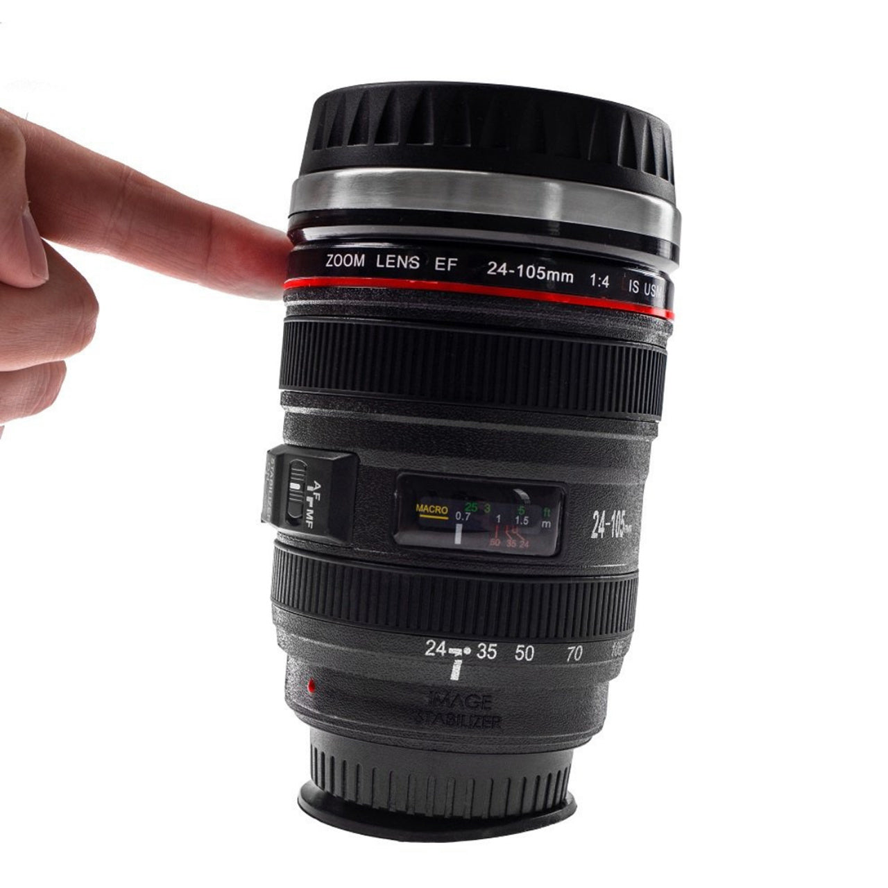 Cană obiectiv foto antigravitațional – cadou pentru fotograf