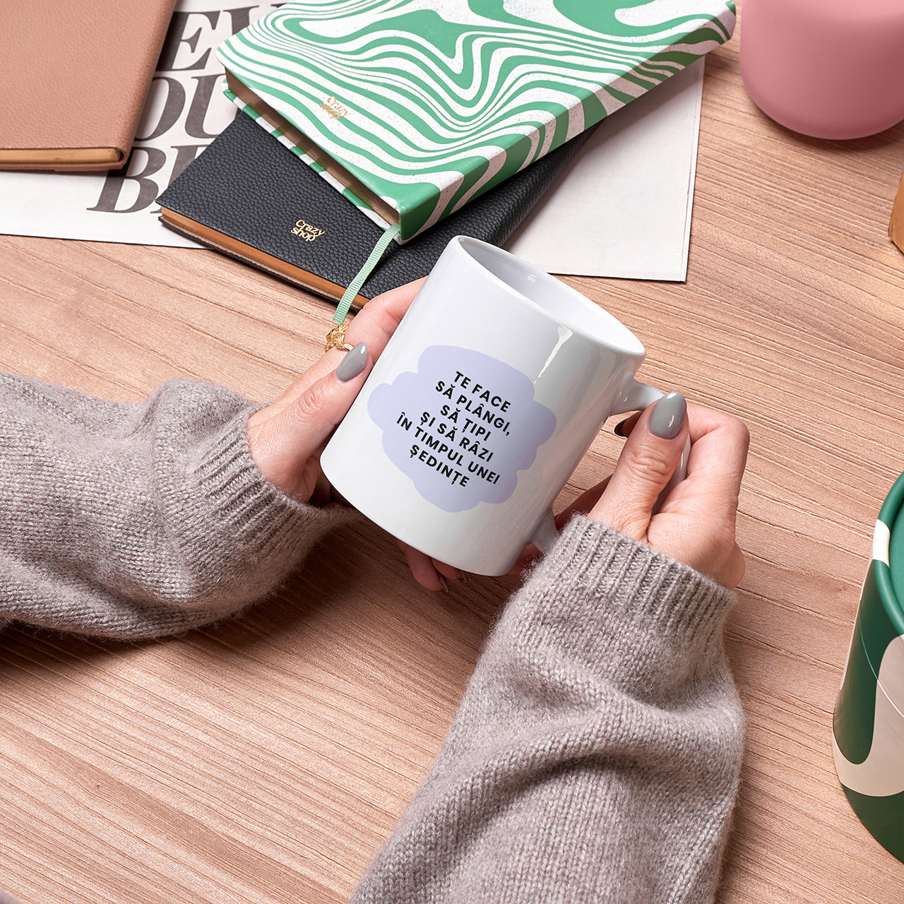 Cană cu mesaj pentru fizioterapeut