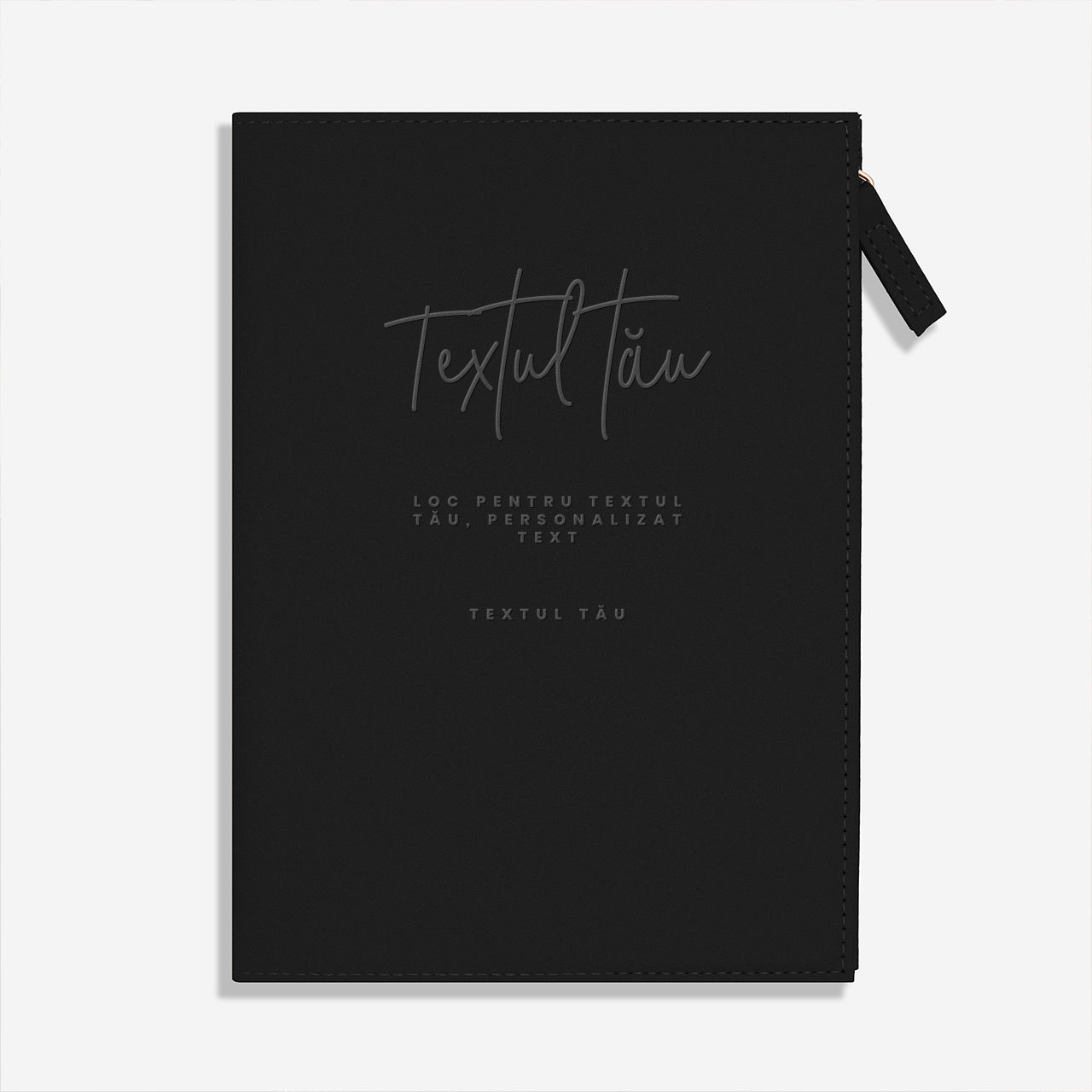 Agendă elegantă cu fermoar - cadou pentru un antreprenor