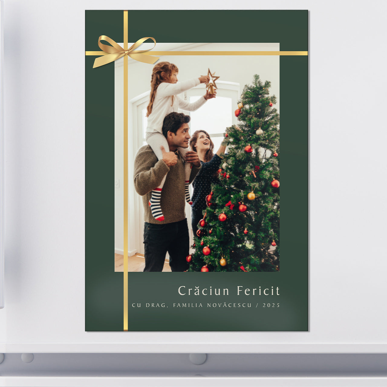 Magnet de Crăciun cu fotografie – accesoriu la cadoul de sărbători