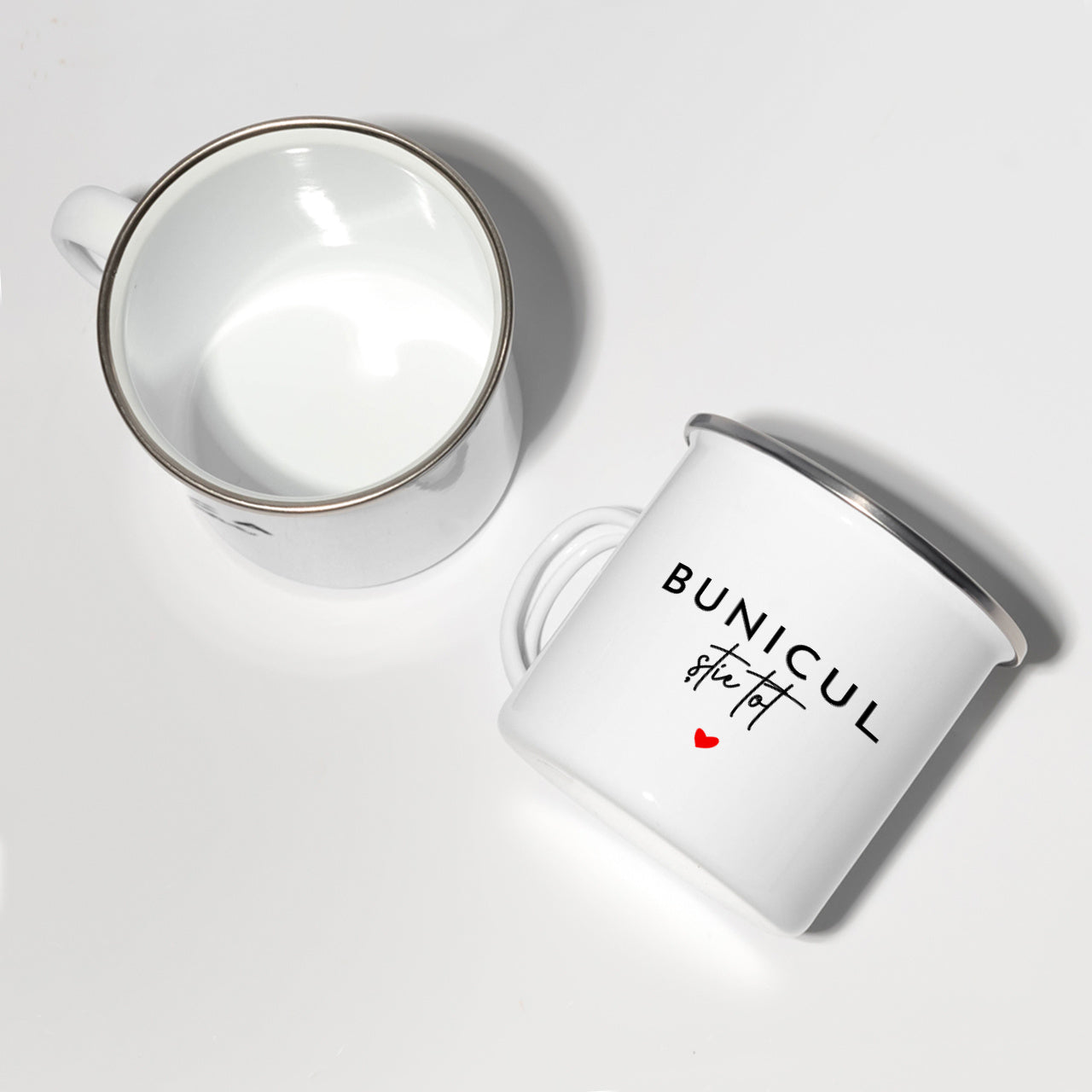 Emaliowane kubki dla Babci i Dziadka kubki na Dzień Babci i Dziadka prezent dla babci i dziadka