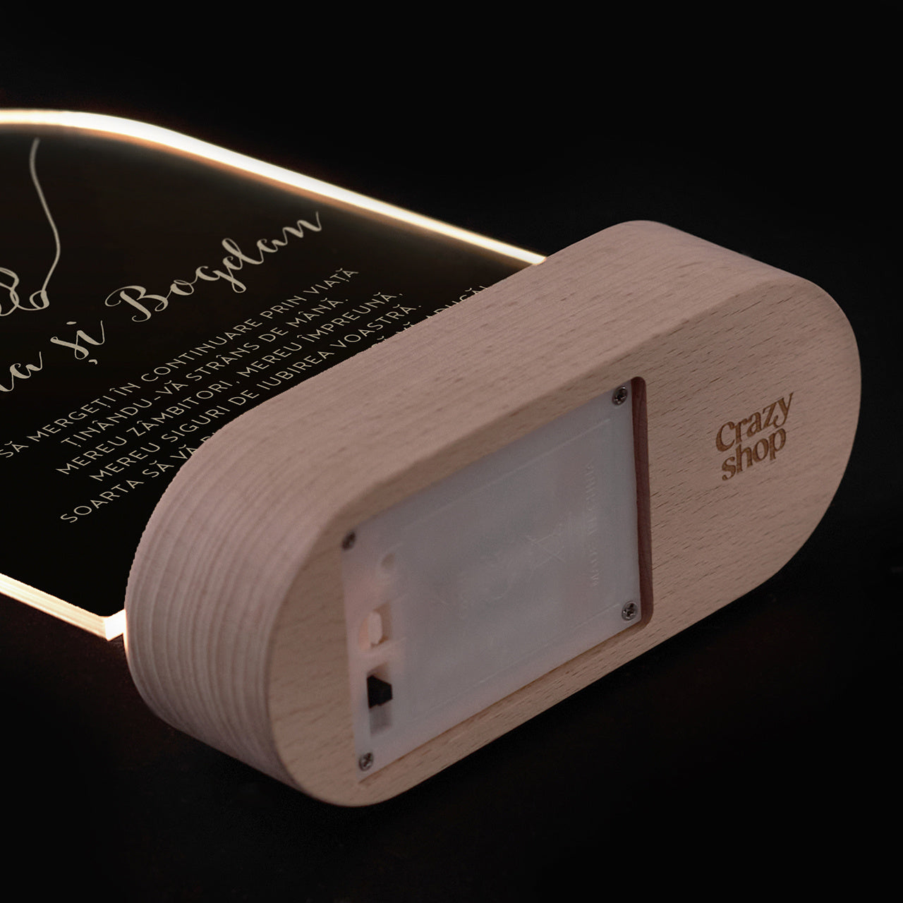 Trofeu din sticlă pentru aniversarea nunții - Împreună Prin Viață