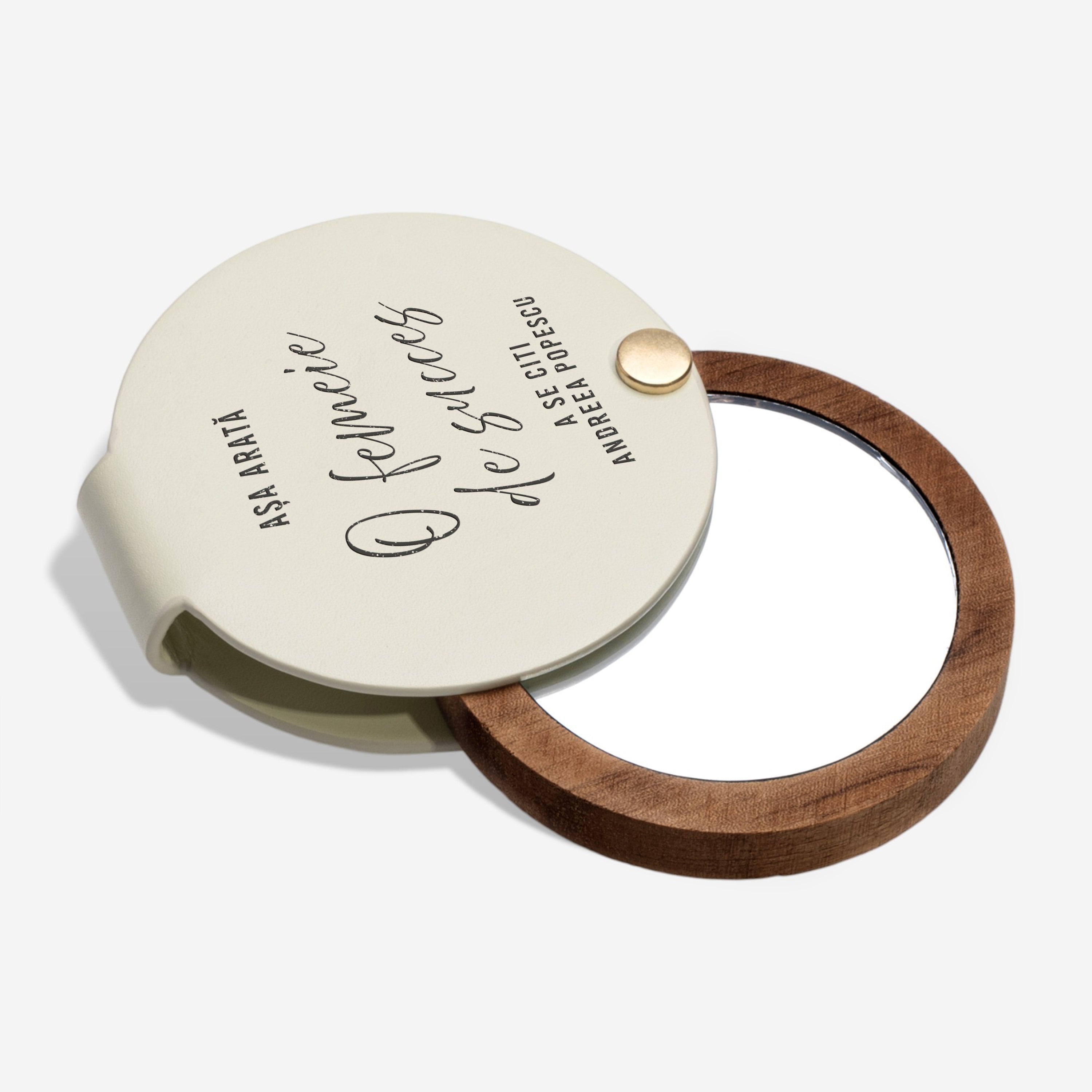 Oglindă gravată și personalizată - femeie de succes