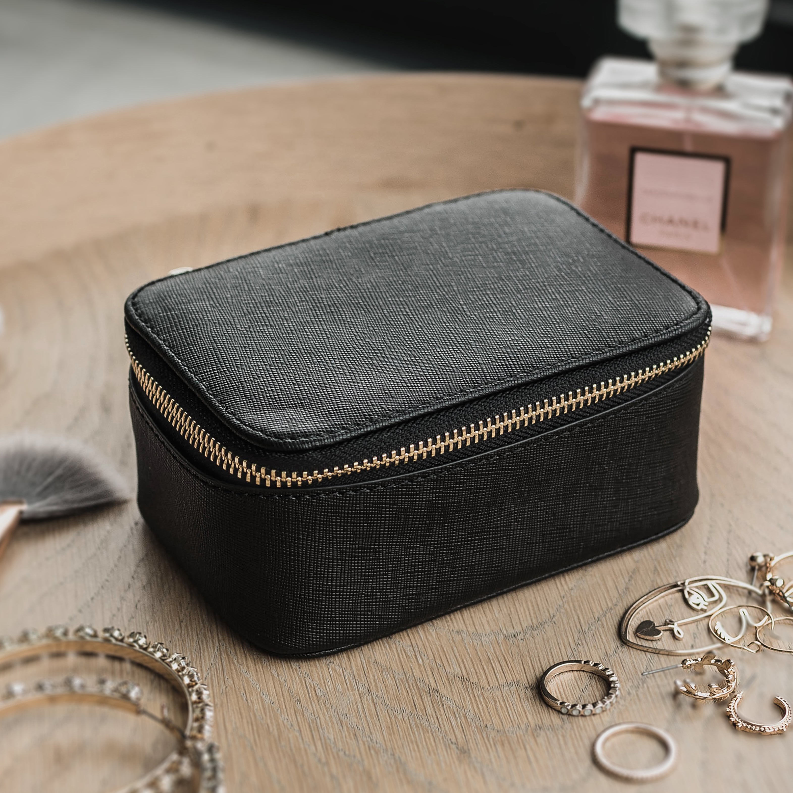 Borsetă din piele pentru bijuterii - Textul tău