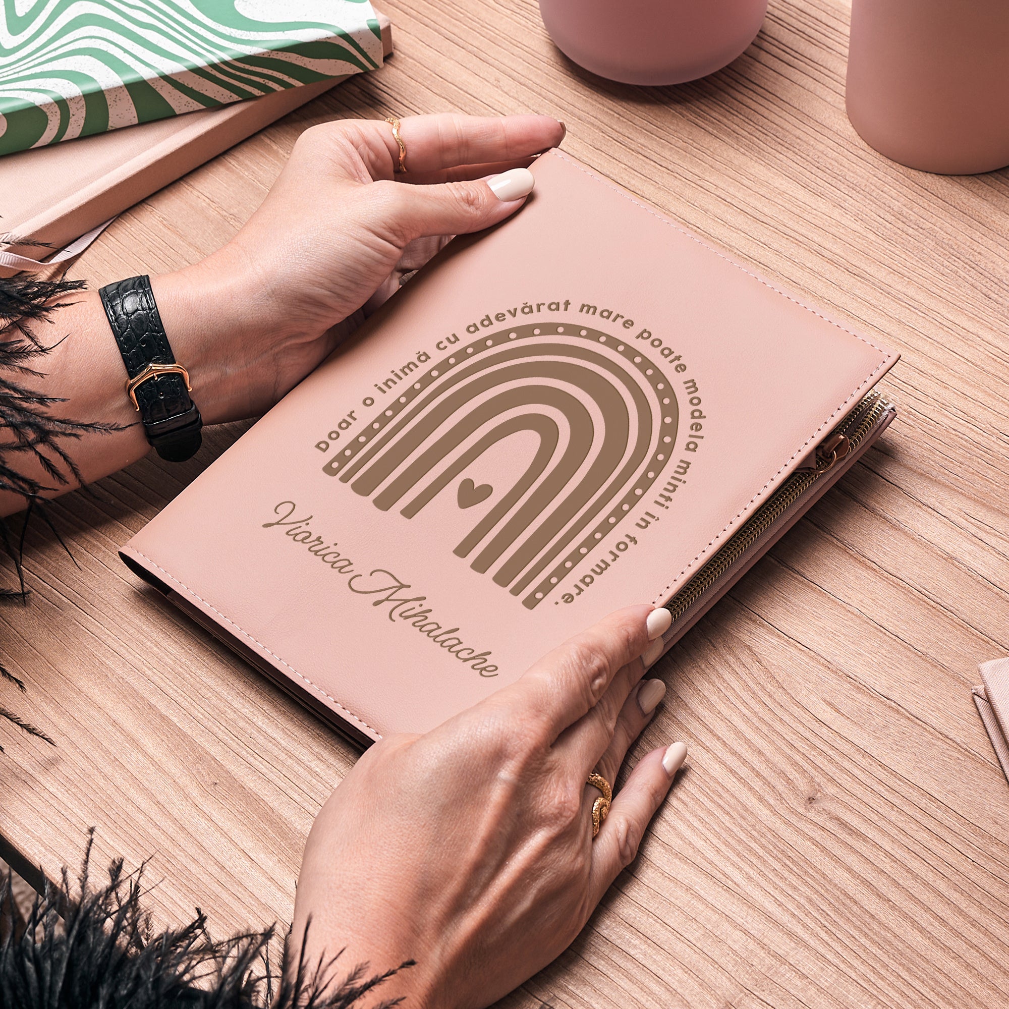 Personalizowany notatnik z zamkiem - prezent dla przedszkolanki upominek dla przedszkolanki na Dzień Nauczyciela