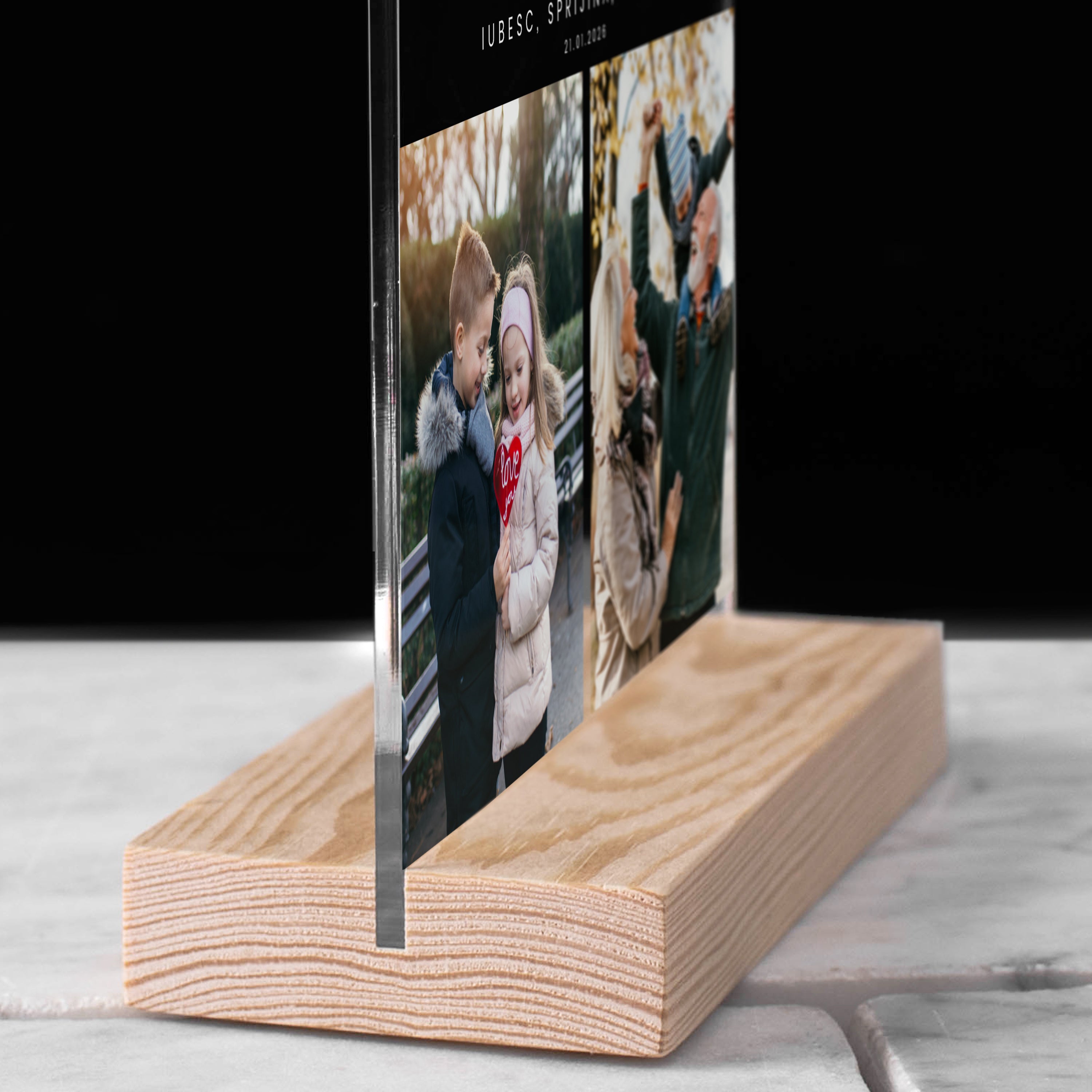 Statuetka na DZIEŃ BABCI I DZIADKA prezent ze zdjęciami prezent na Dzień Babci i Dziadka