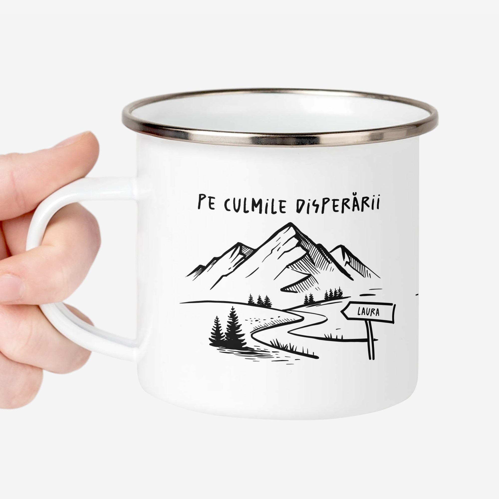 Cană amuzantă pentru un iubitor de munți - personalizată