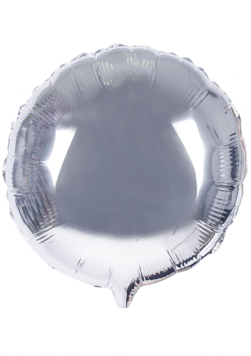 Balon din folie CERC argintiu 45 cm