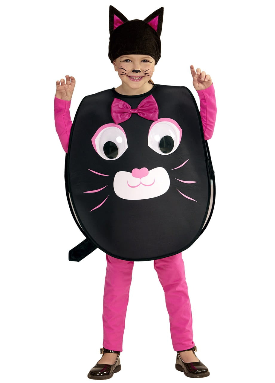Costum pentru copii PISICUȚĂ negru-roz