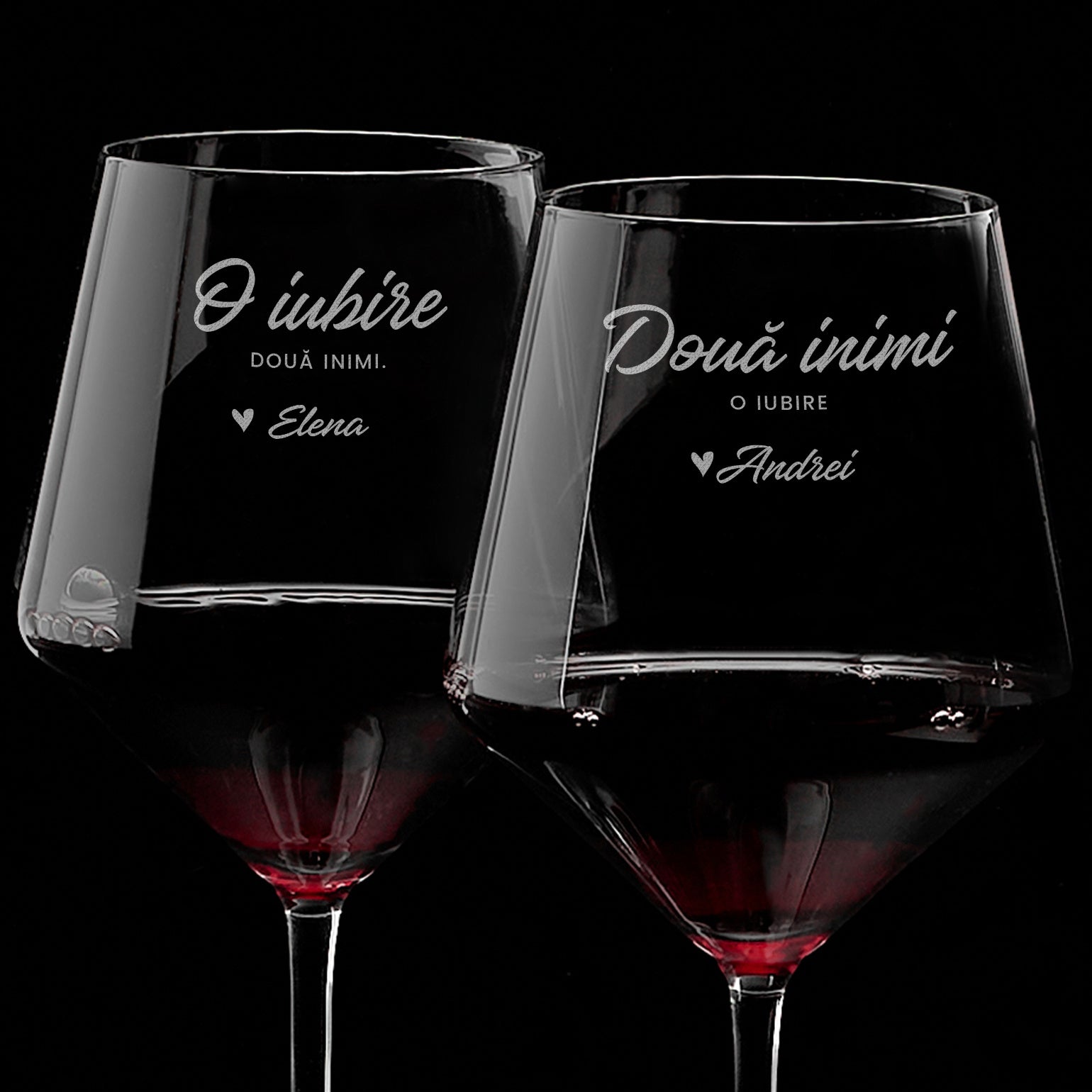 Set de pahare de vin – cadou romantic pentru un cuplu