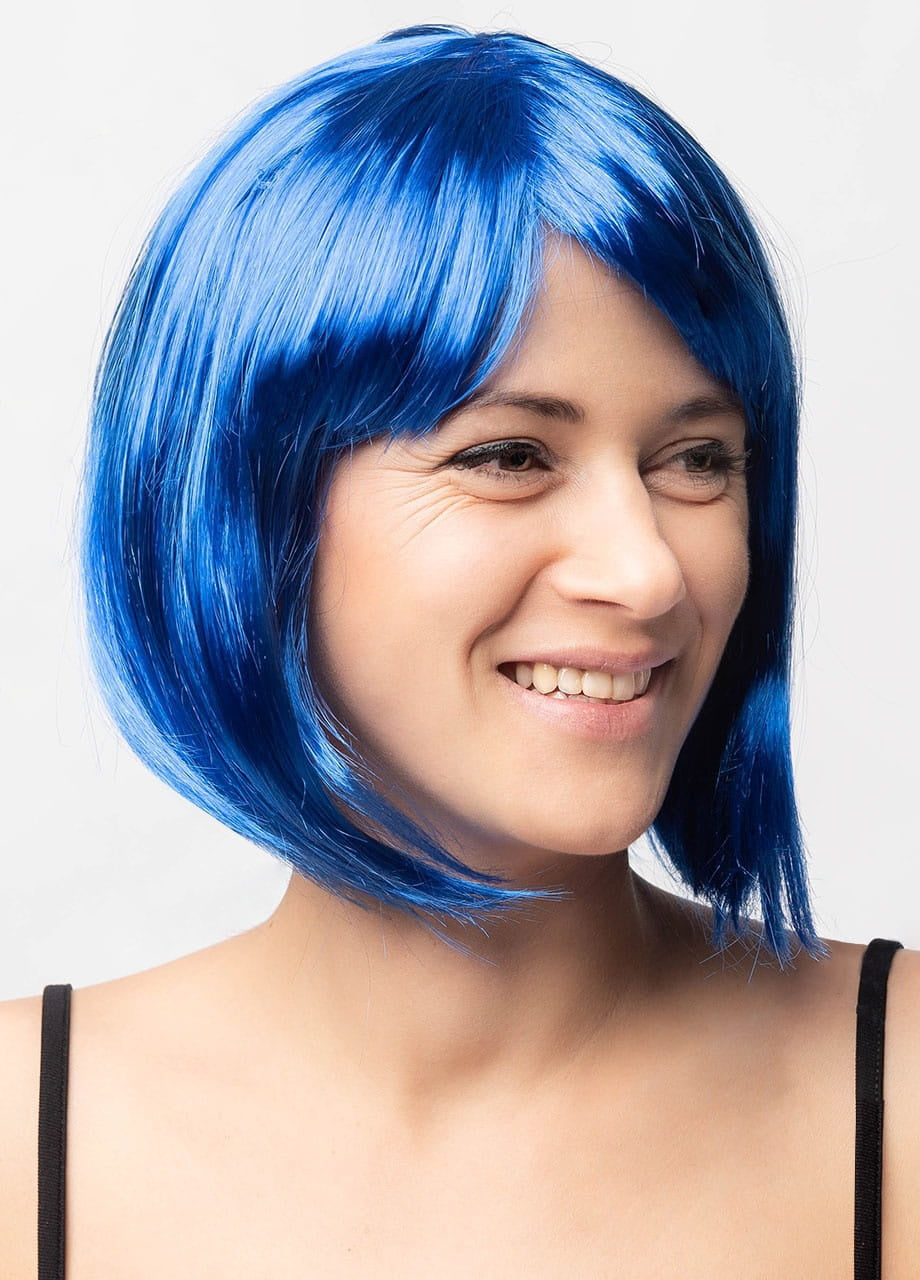 Albastră perucă cu breton BABE