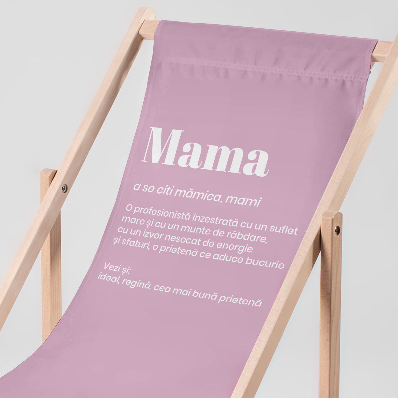 Șezlong de grădină personalizat – Definiție – cadou de ziua mamei