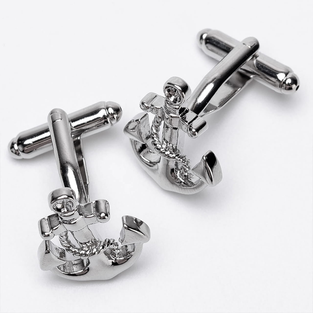 Spinki do mankietów Kotwica prezent dla żeglarza prezent dla marynarza praktyczny prezent dla żeglarza