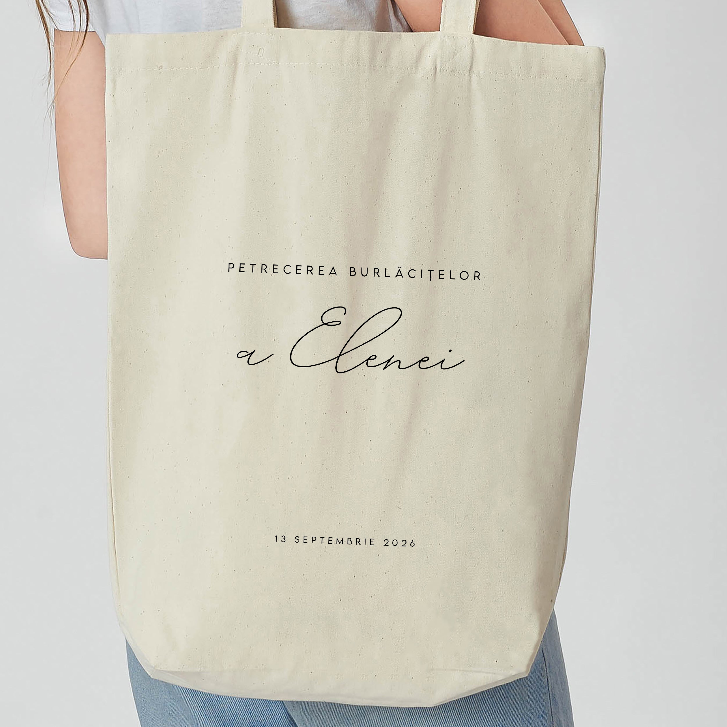 Geantă personalizată pentru petrecerea burlăcițelor