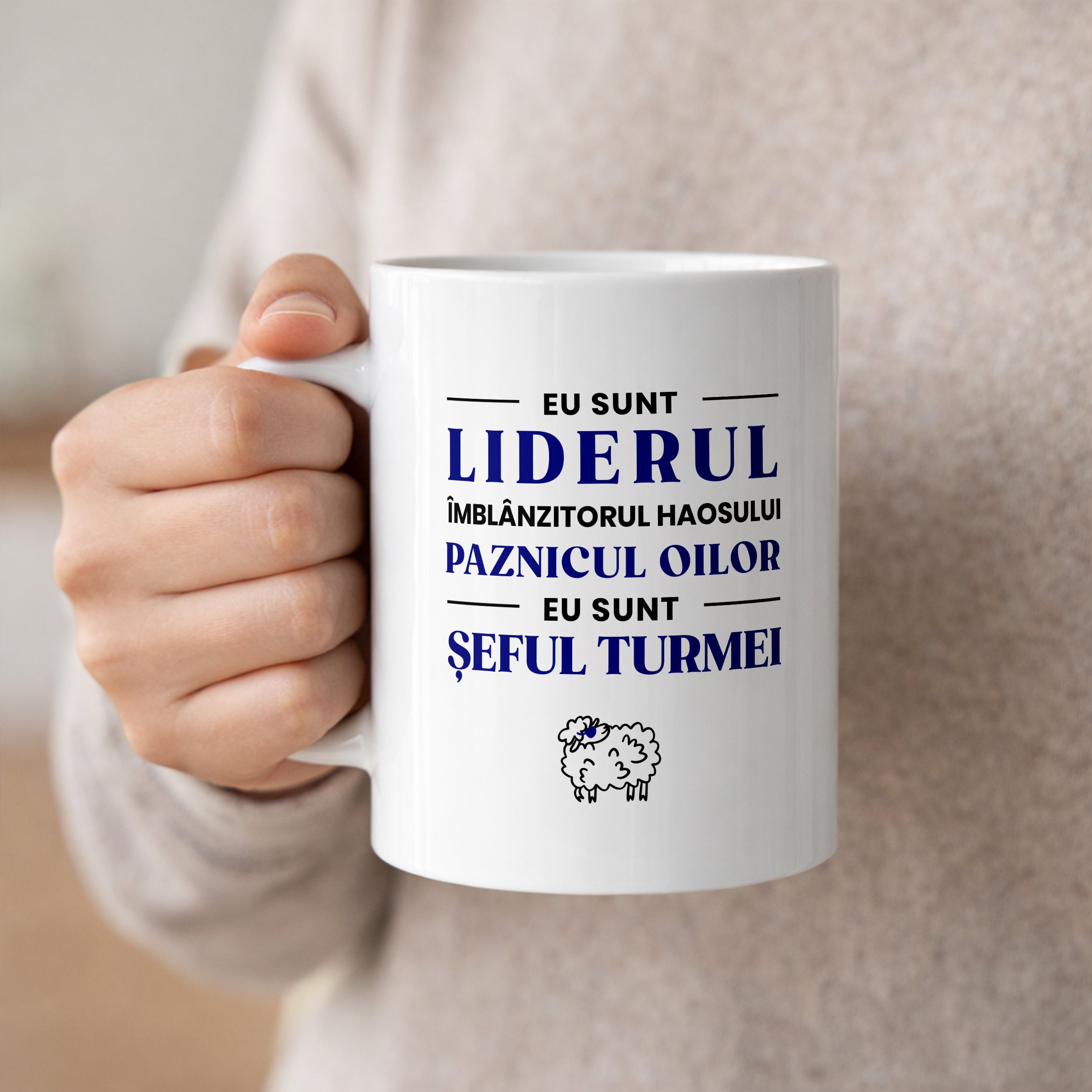 Personalizowany kubek dla kierownika - Wódz Stada zabawny prezent dla kierownika z nadrukiem