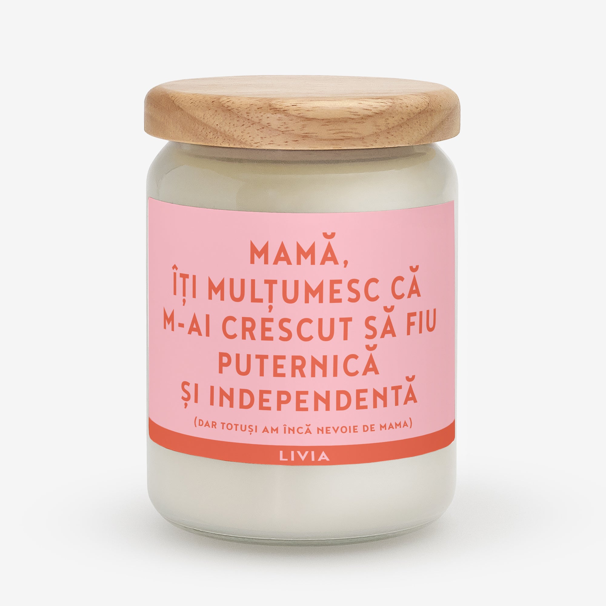 Świeczka z personalizacją dla mamy – dziękuję świeczka zapachowa na prezent dla mamy