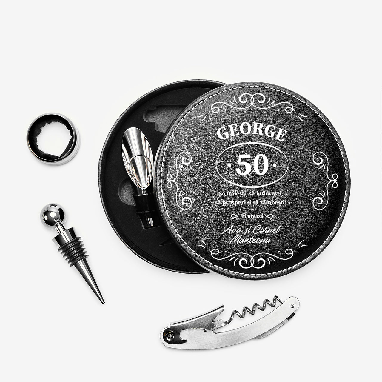 Accesorii pentru vin - cadou aniversar la 50 de ani