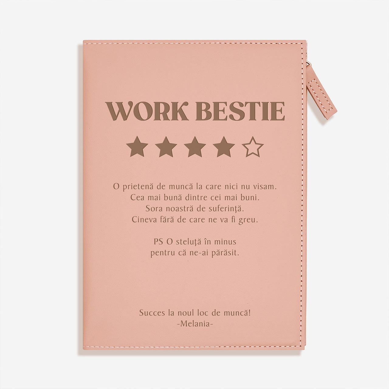 Carnet cu închidere – cadou pentru colega care pleacă de la birou